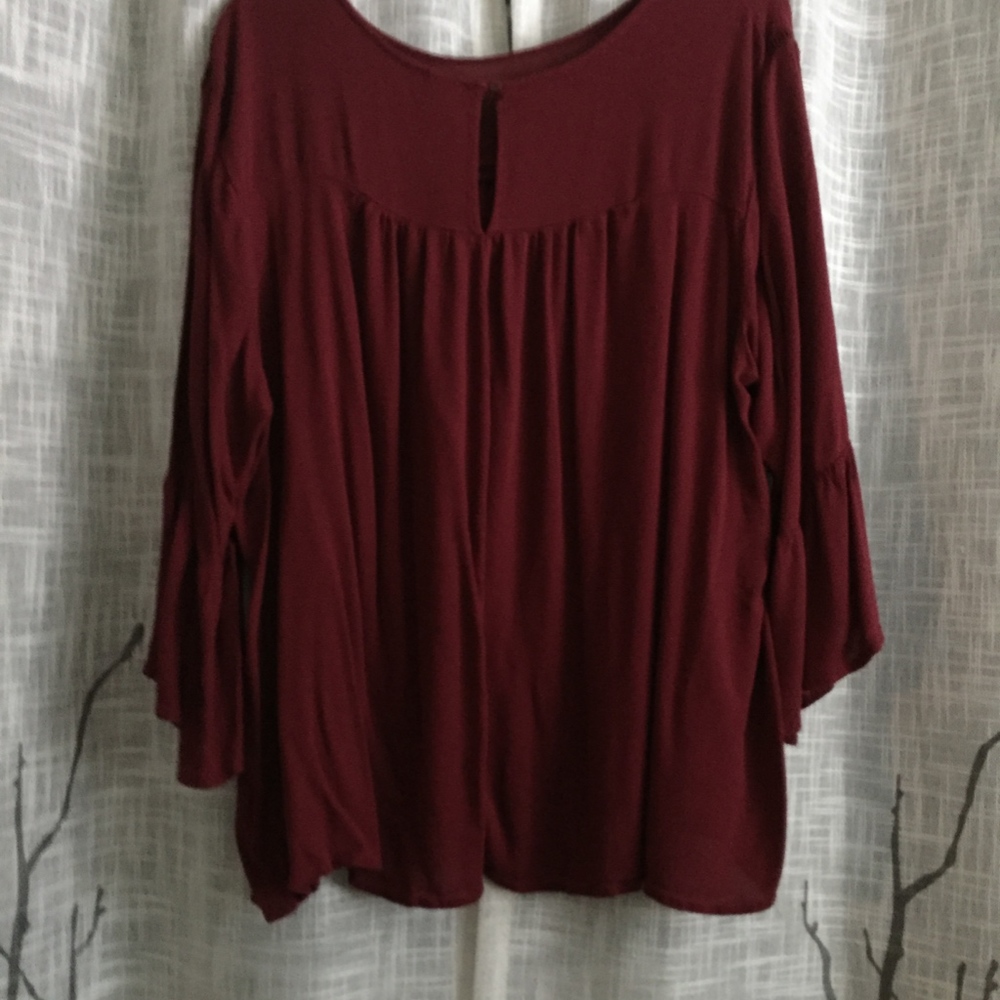 Old Navy Maroon Tunic Shirt - Picture 2 of 5